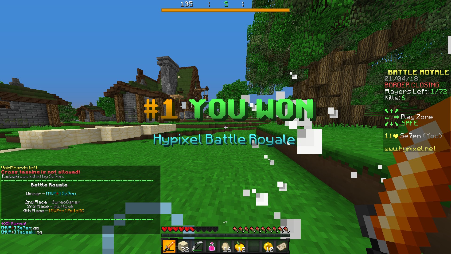 Hypixel Battle Royale V0 1 Is Live To Test For All Players Hypixel Minecraft Server And Maps